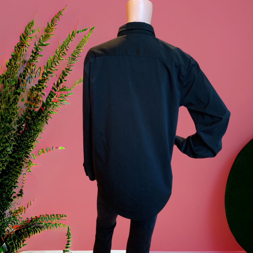 Z/C Habillé Men/Unisex Black Classic Dressing Shirt - Picture 6 of 16